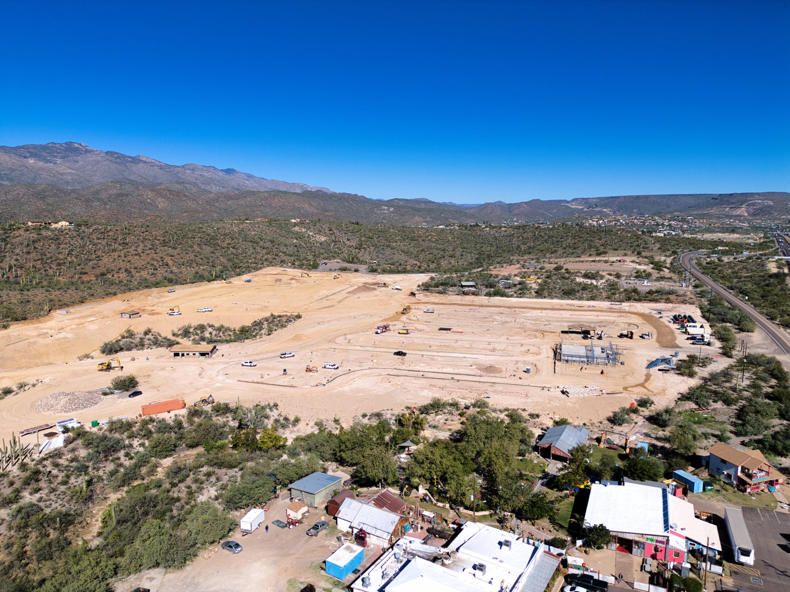 Aerial view of the proposed Rock Springs RV Resort site in Black Canyon City